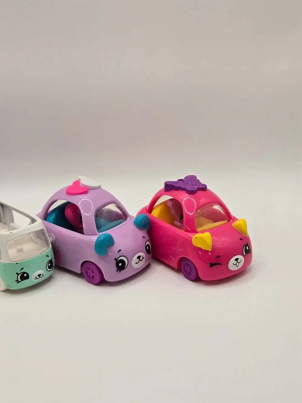 Lot of 5 Shopkins Cutie Cars Miniature Toy Vehicles